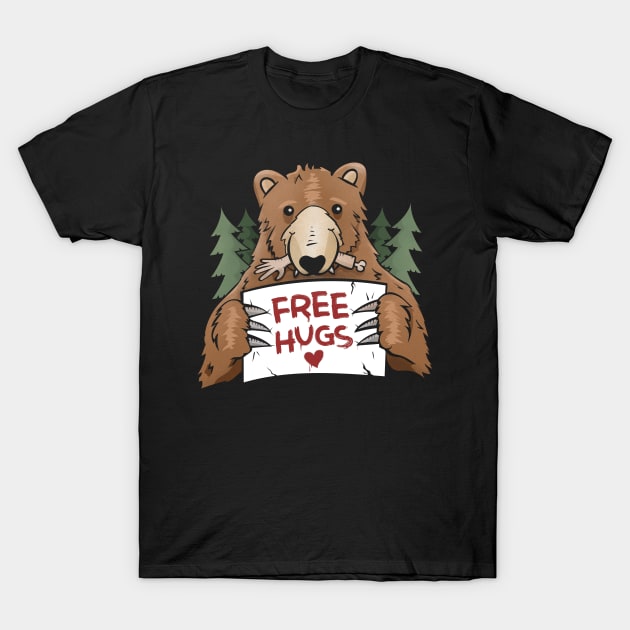 Free Hugs Bear T-Shirt by VinagreShop